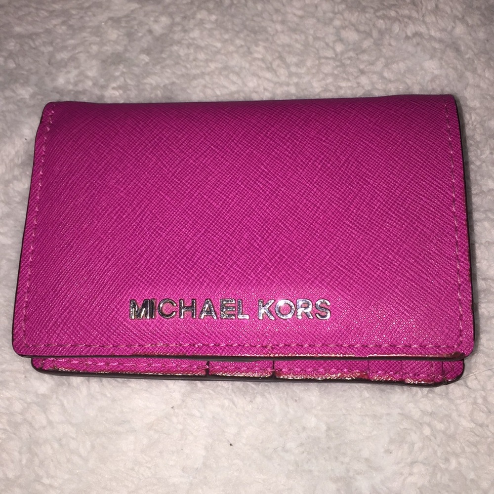 Pink Fuchsia Michael Kors Bifold wallet